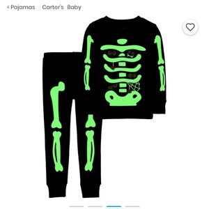 Carter’s glow in the dark skeleton pj